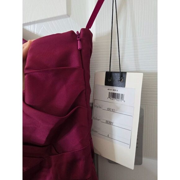 Mac Duggal 49141 One-Sleeve High-Low Prom Dress 4 NWT $358 - Picture 9 of 11